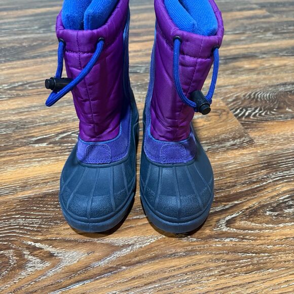 Columbia Size 12 Girls Purple Suede Snow Boots Winter Shoes Vintage Y2K Toddler - Picture 6 of 9
